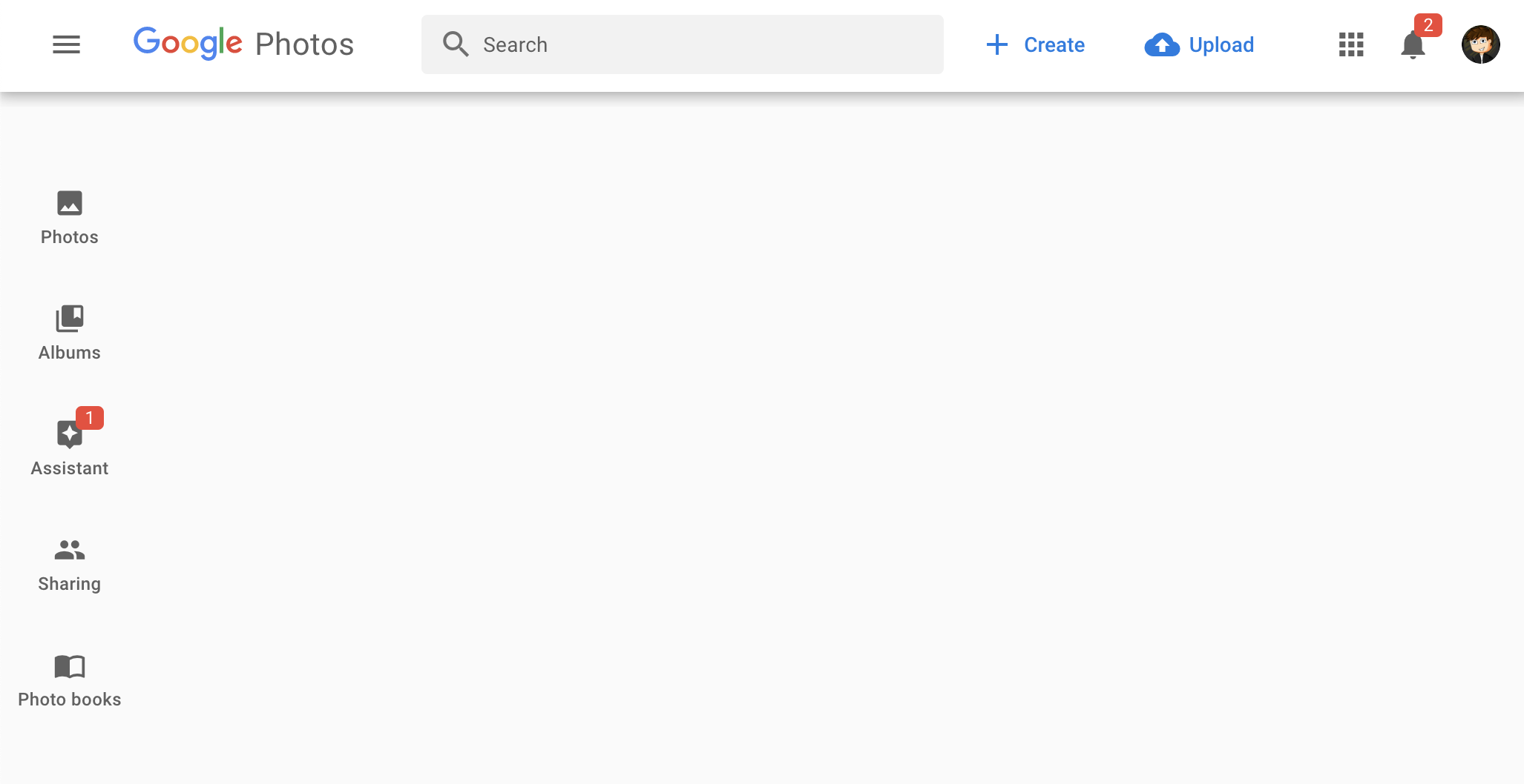 Google Photos layout screenshot